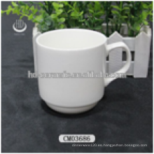 Tazas de café baratas de cerámica, taza de cerámica blanca, taza de cerámica en blanco al por mayor